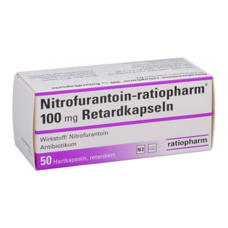 Нитрофурантоин Nitrofurantoin100 мг/50 капсул.