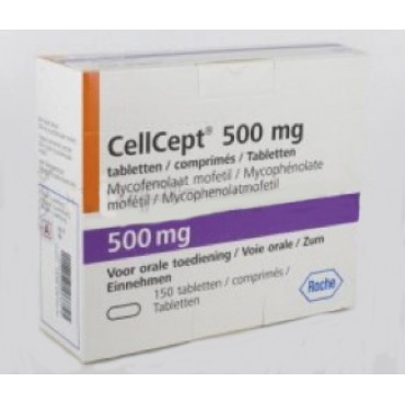 Купить Селлсепт Cellcept 500 MG (Mycophenolate Mofetil) 500 мг/50 таблеток в Москве