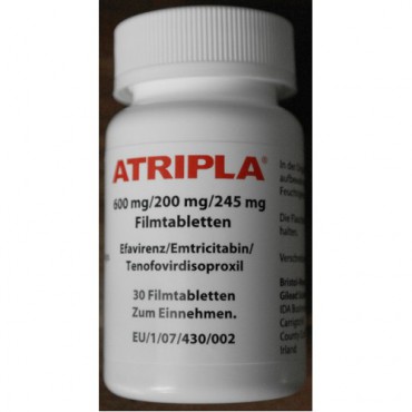 Купить Атрипла Atripla 600 mg/200 mg/245 mg 30 таблеток в Москве