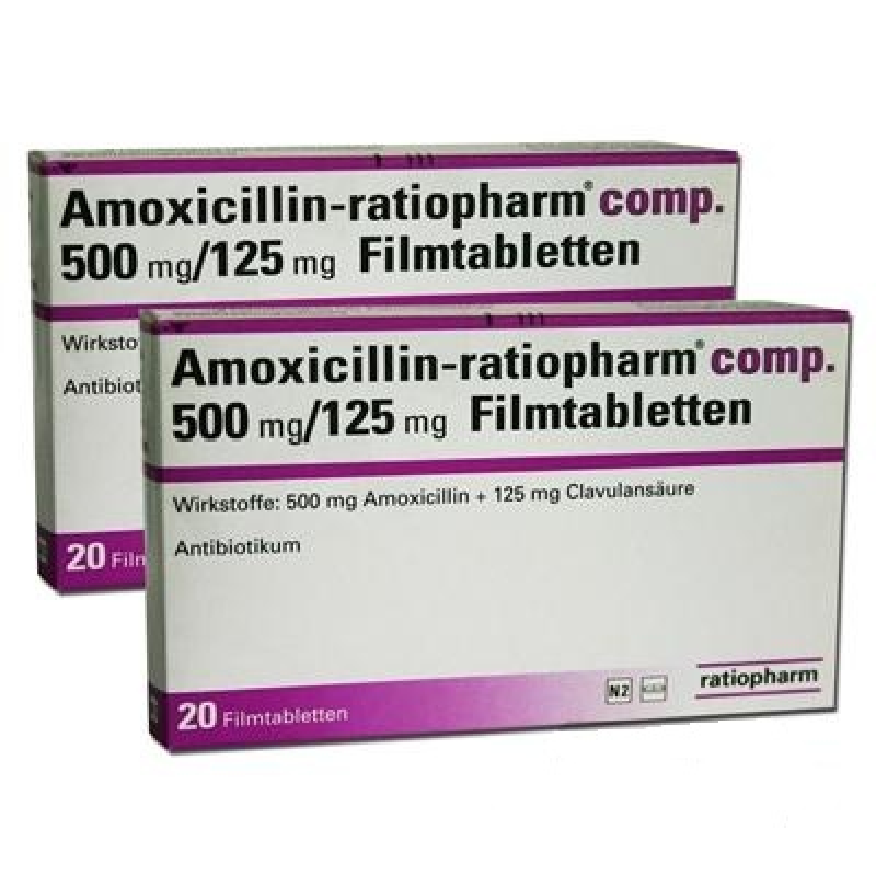 Амоксициллин AMOXICILLIN 500mg - 20 Шт