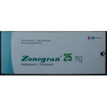 Купить Зонегран Zonegran 25 мг/28 капсул   в Москве