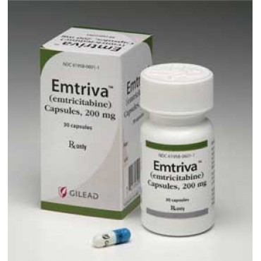 Купить Эмтрива Emtriva (Эмтрицитабин) 200 мг/30 капсул в Москве